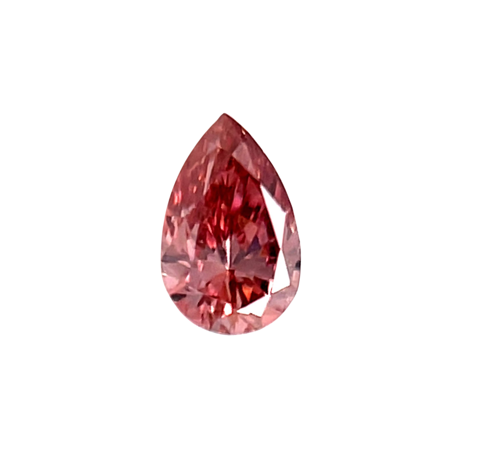 CERTIFIED ARGYLE Pear Diamond 0.22ct 4BP P1