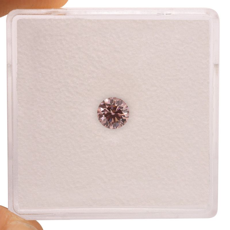 CERTIFIED ARGYLE Round Diamond 0.28ct 5PR VVS1