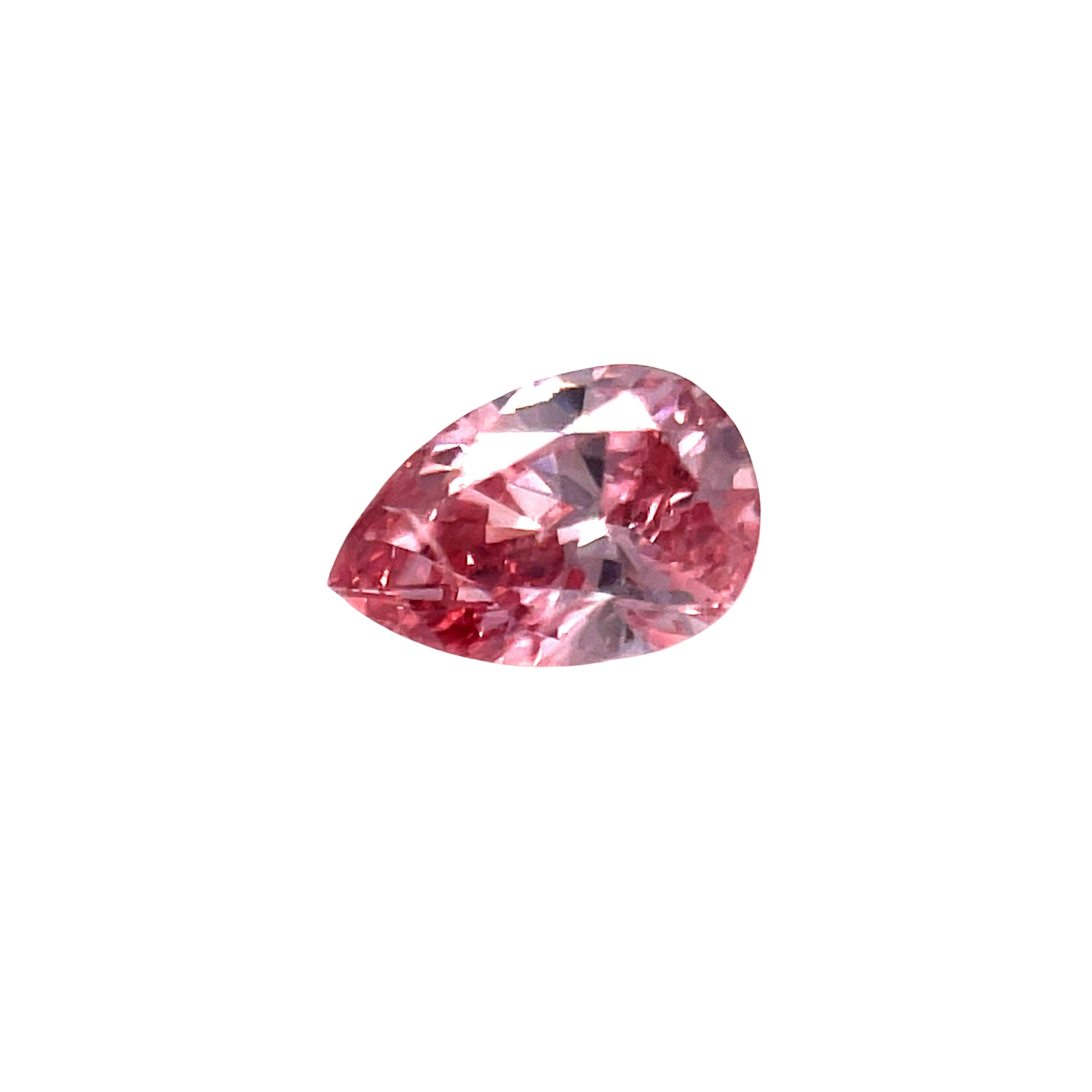 CERTIFIED ARGYLE Pear Diamond 0.17ct 4P SI1