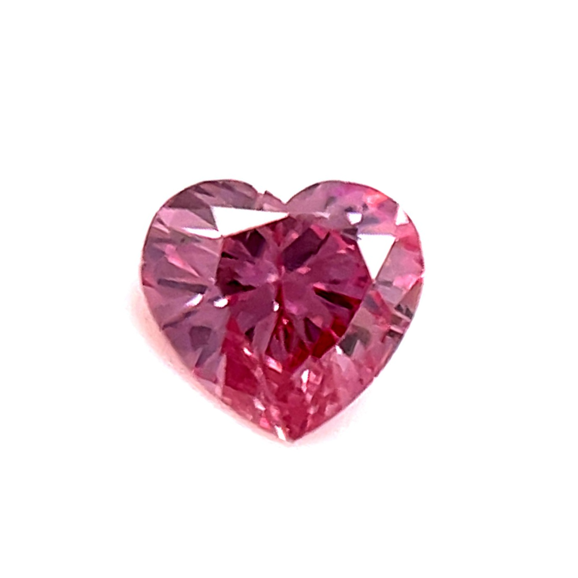 CERTIFIED ARGYLE Heart Diamond 0.17ct 4P SI2