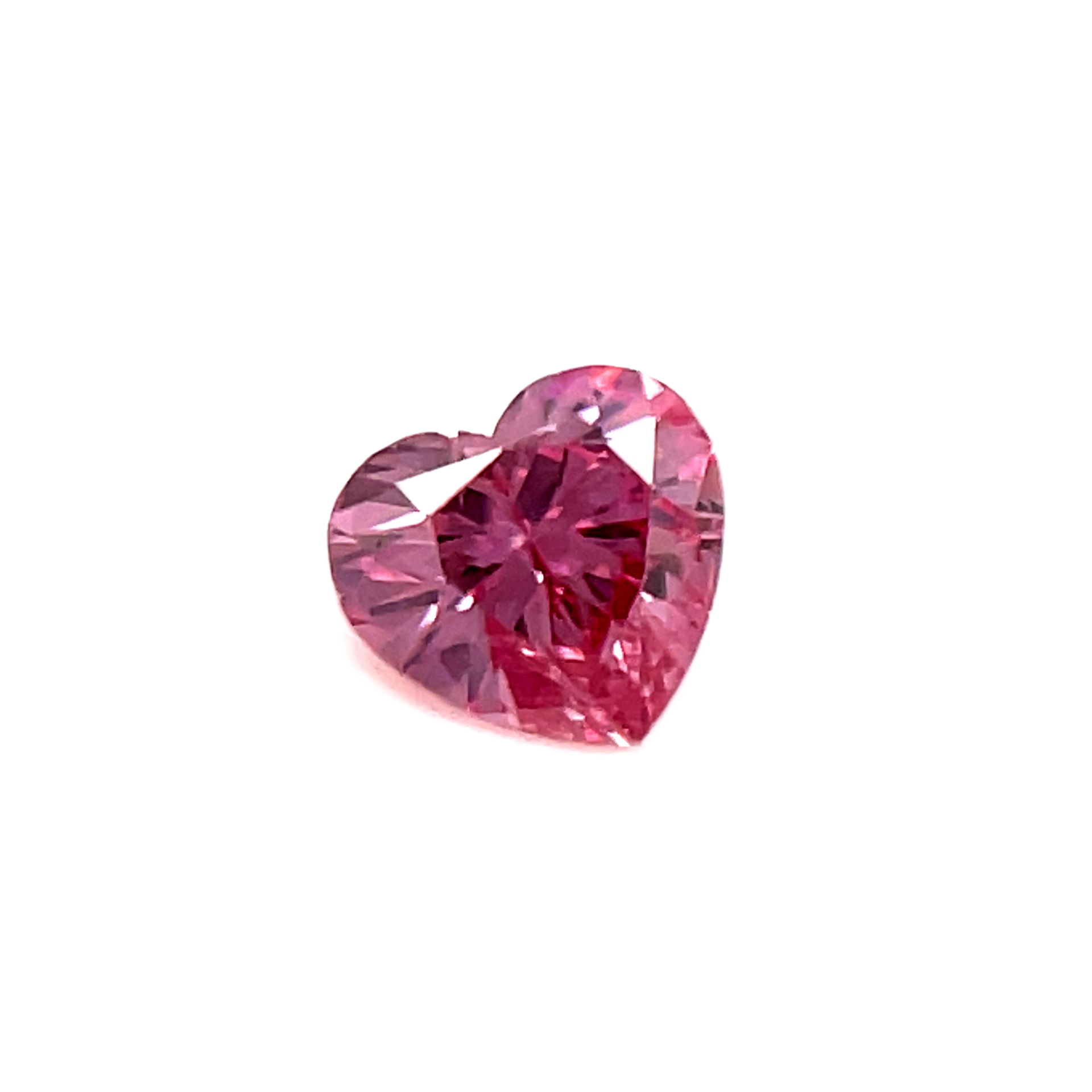 CERTIFIED ARGYLE Heart Diamond 0.20ct 4P VVS2