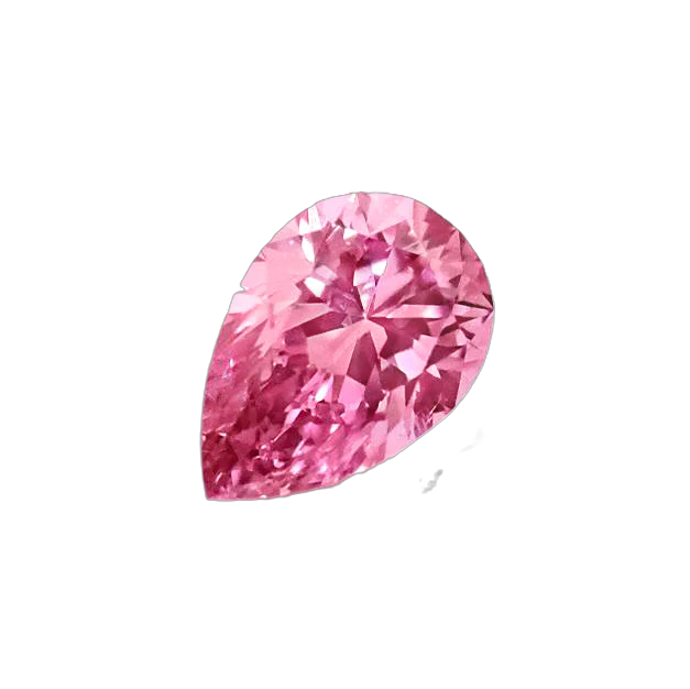 CERTIFIED ARGYLE Pear Diamond 0.16ct 4PP P1