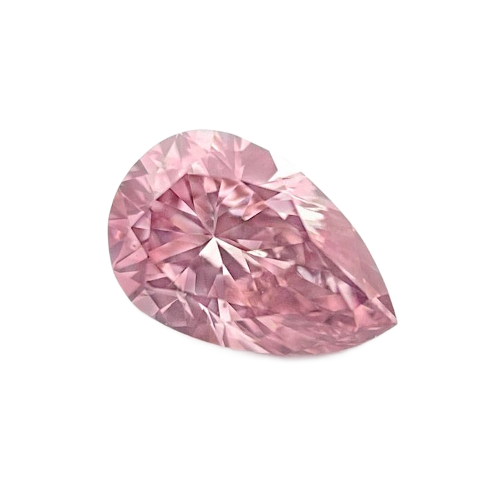 CERTIFIED ARGYLE Pear Diamond 0.10ct 6P SIAV 396581
