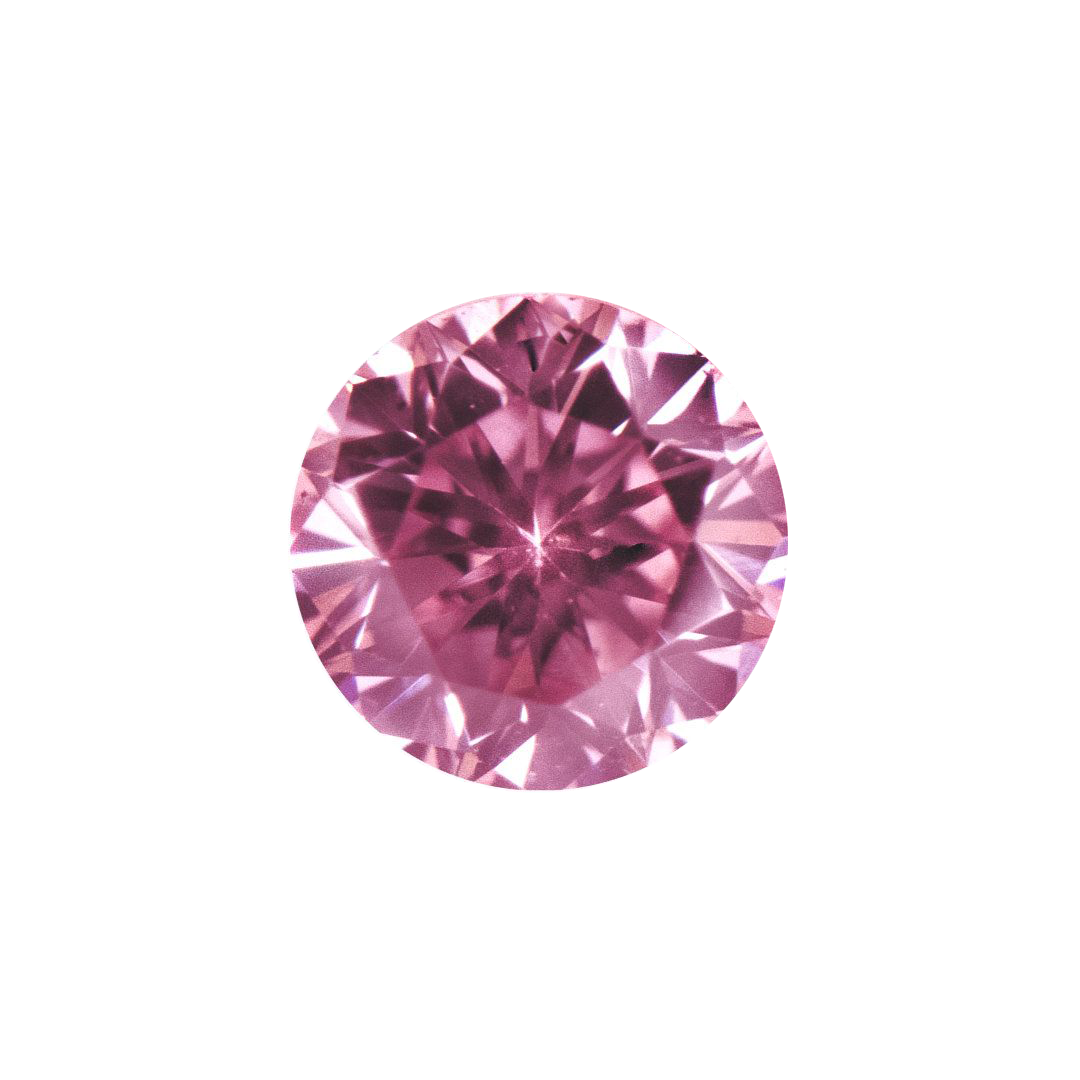 CERTIFIED ARGYLE Round Diamond 0.21ct 5PP P1