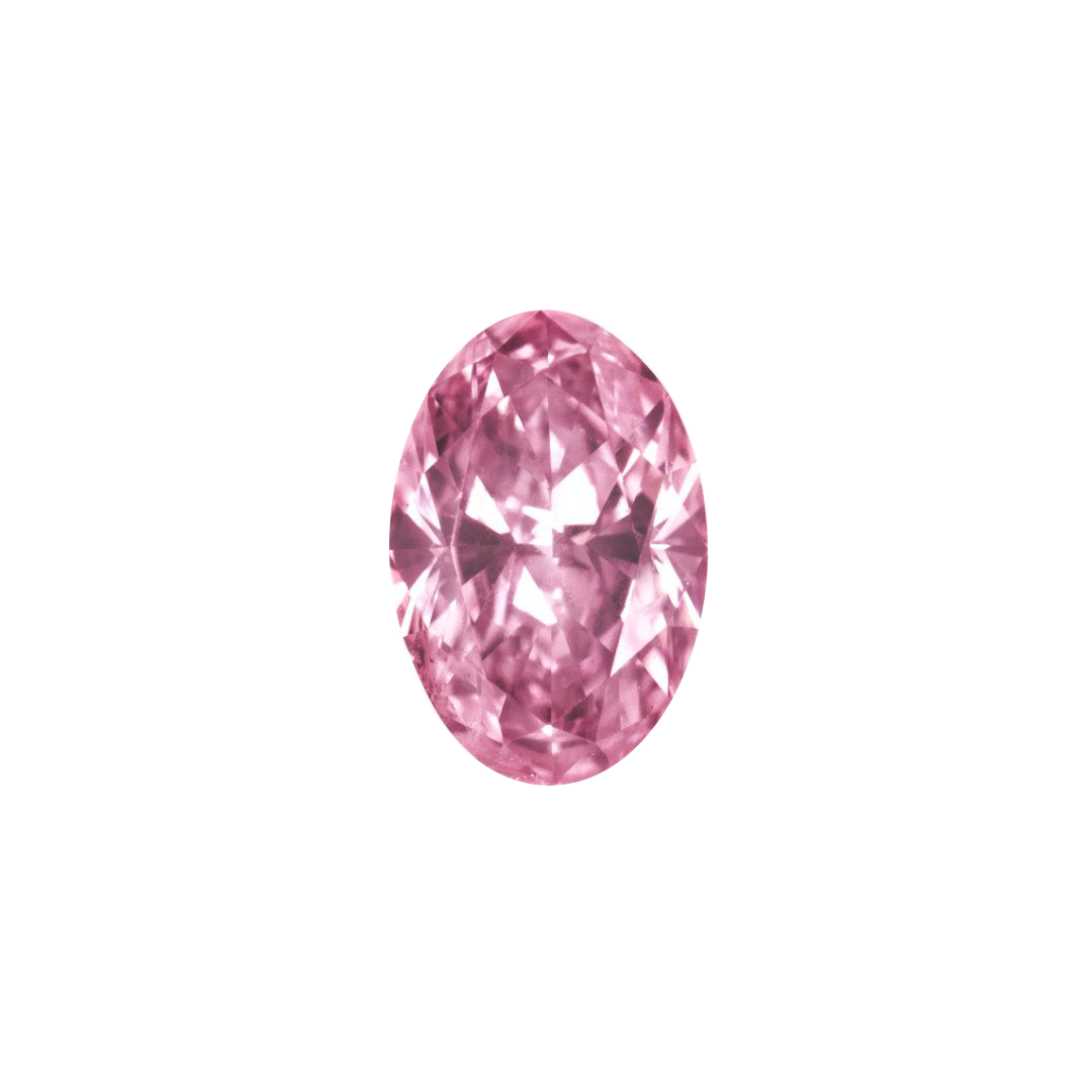 CERTIFIED ARGYLE Oval Diamond 0.34ct 5PP P1