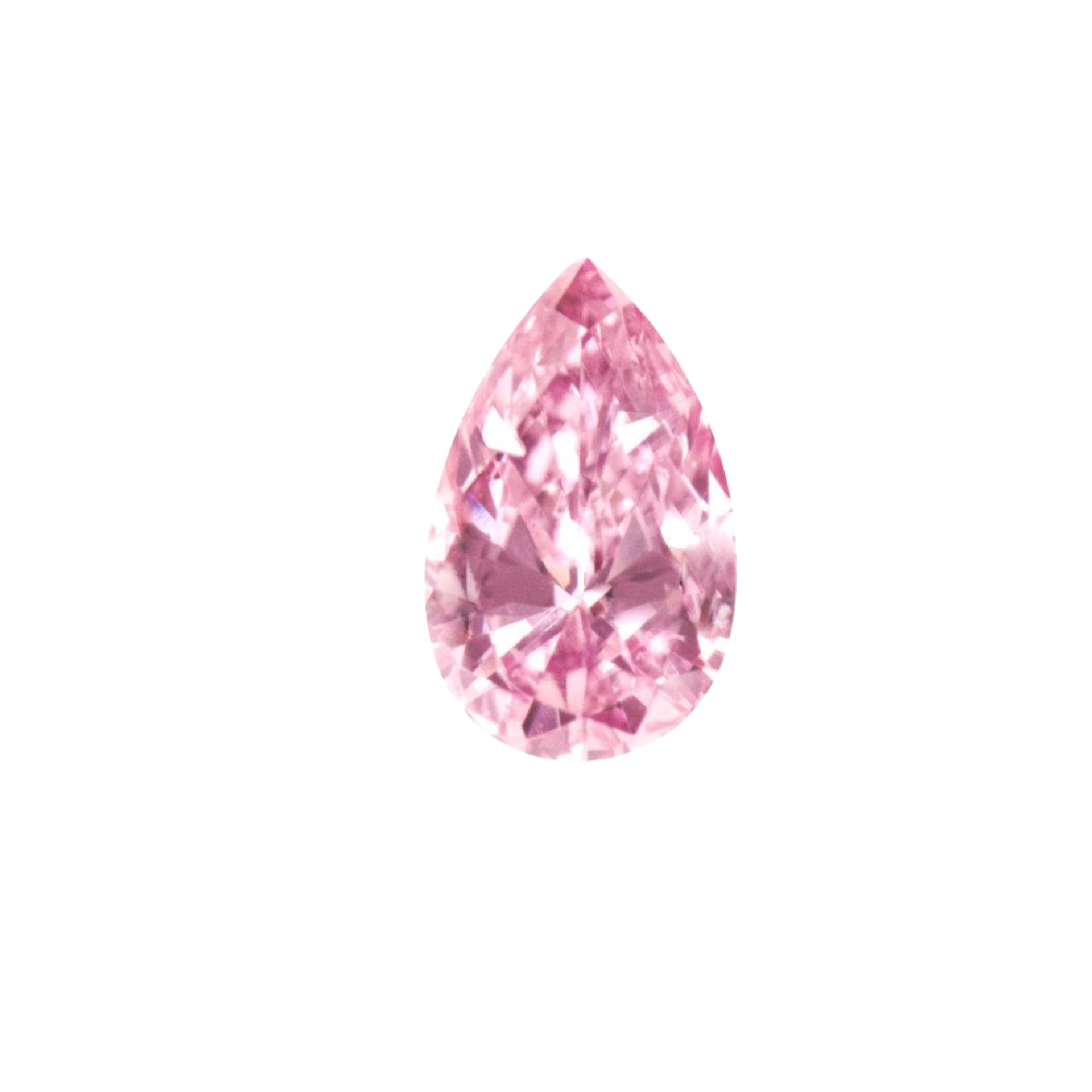 CERTIFIED ARGYLE Pear Diamond 0.16CT 6PP P1