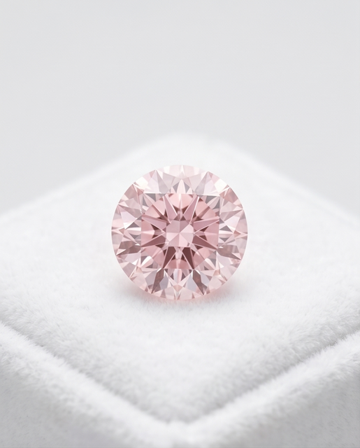 CERTIFIED ARGYLE Round Diamond 0.43ct 8P SI1