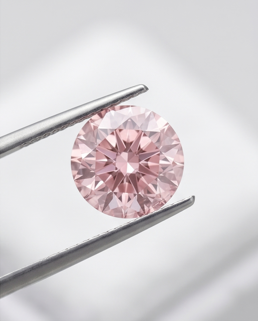 CERTIFIED ARGYLE Round Diamond 0.43ct 8P SI1