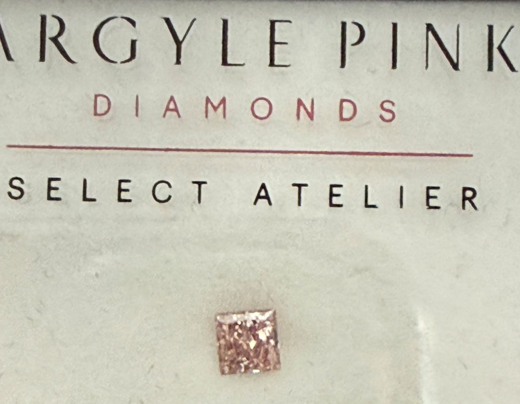 CERTIFIED ARGYLE Princess Diamond 0.23ct 6PR SI1