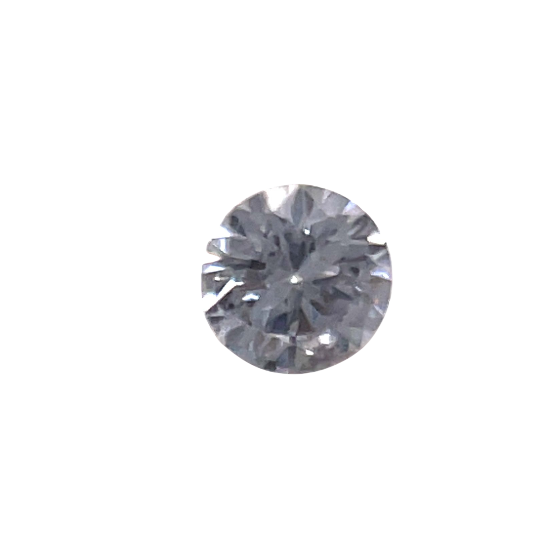 CERTIFIED ARGYLE Round Diamond 0.15CT BL1 VVS1 Blue Moon Tender
