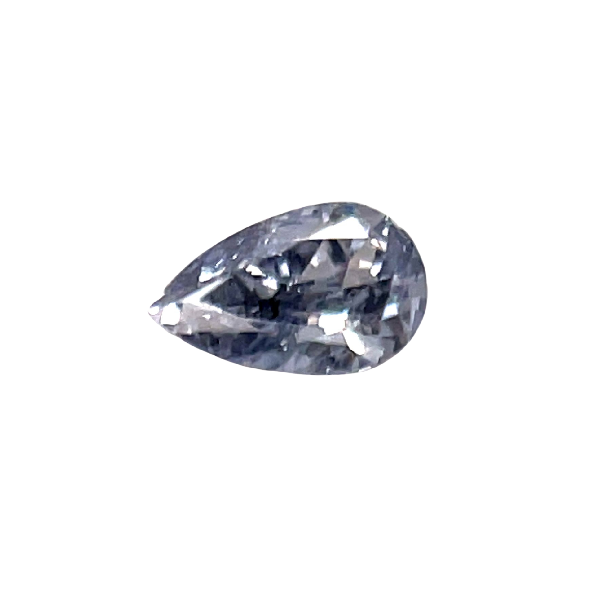 GIA CERTIFIED Pear Diamond 0.11CT BL3 EQ