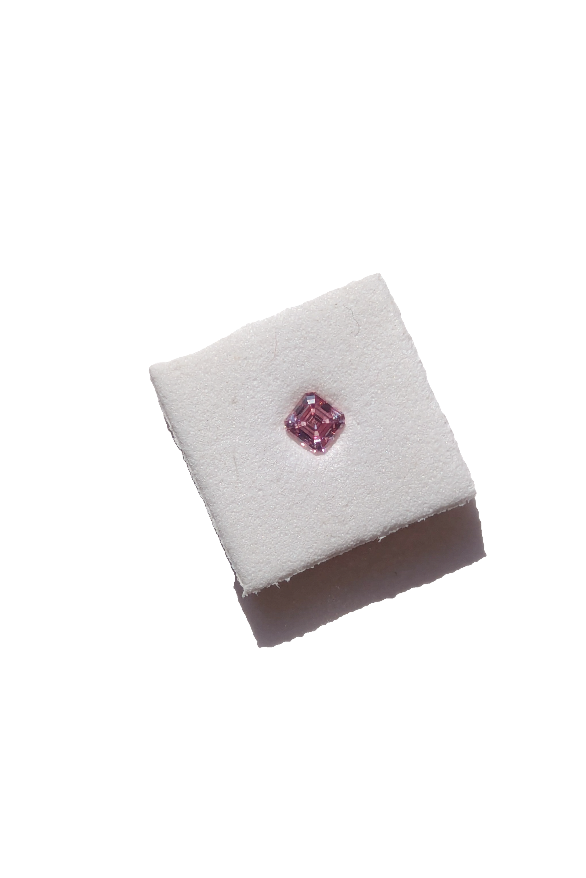 CERTIFIED ARGYLE Asscher Diamond 0.20ct 4PP SI2