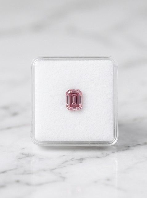 CERTIFIED ARGYLE Emerald Diamond 0.26ct 2BP P1