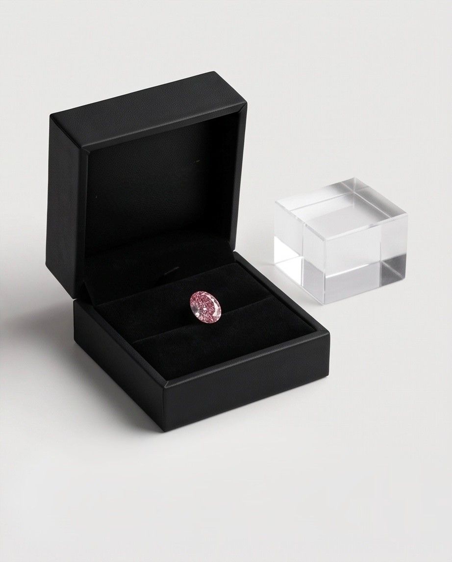 CERTIFIED ARGYLE Oval Diamond 0.32ct 4PP VS1