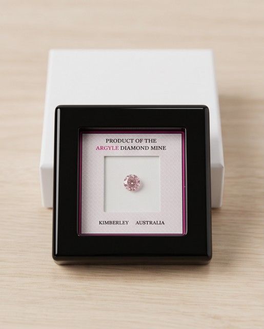CERTIFIED ARGYLE Round Diamond 0.28ct 6P P1