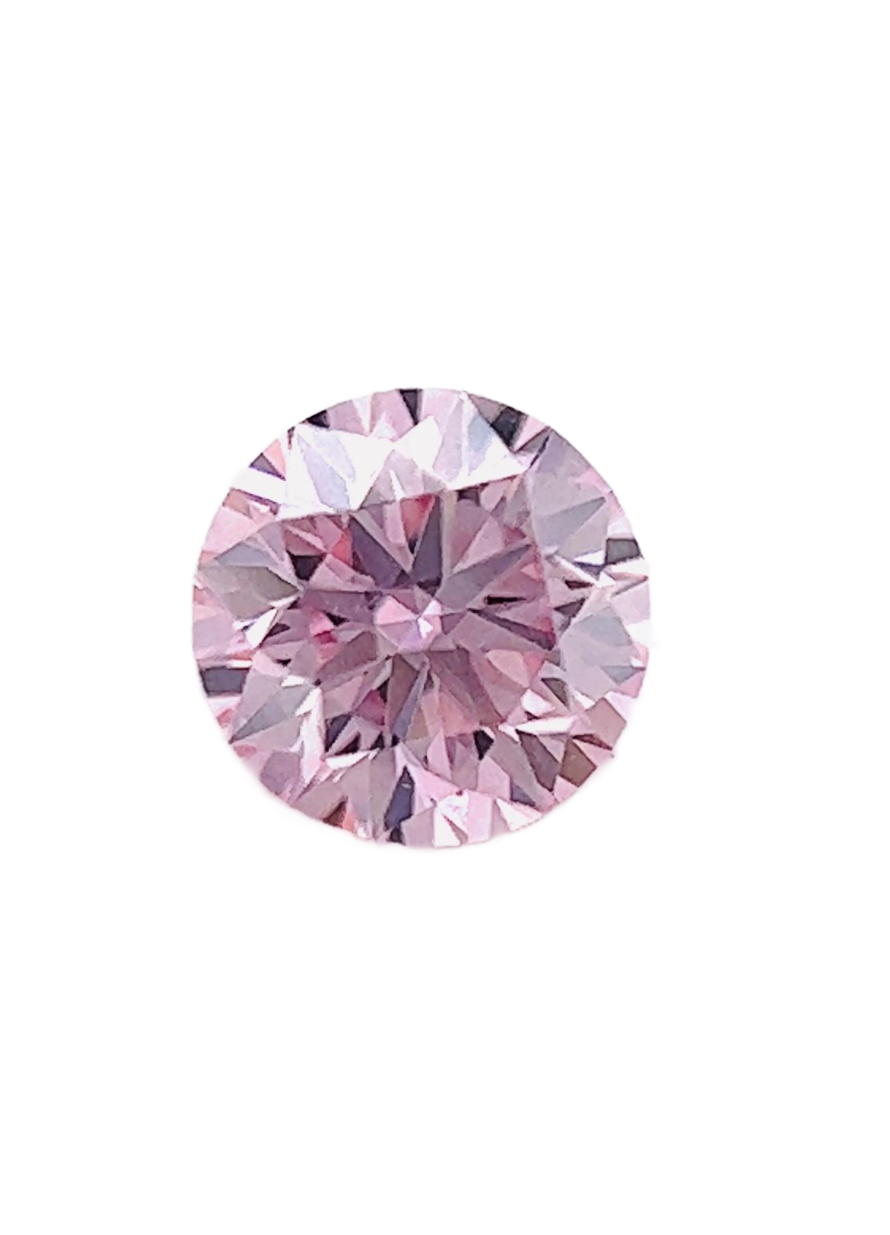 CERTIFIED ARGYLE Round Diamond 0.12ct 5PP SIAV