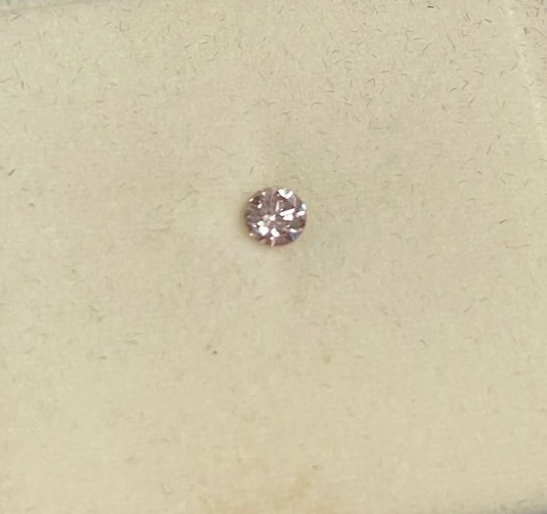 CERTIFIED ARGYLE Round Diamond 0.28ct 6PR SI2