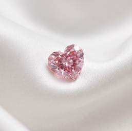 CERTIFIED ARGYLE Heart Diamond 0.21ct 5PP SI1