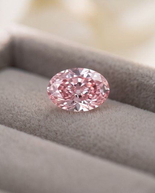 CERTIFIED ARGYLE Oval Diamond 0.30ct 6PP P1