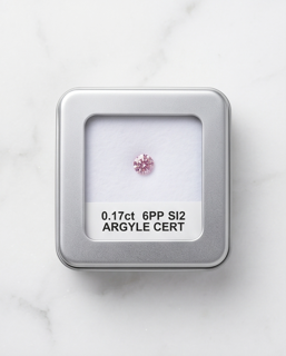 CERTIFIED ARGYLE Round Diamond 0.17ct 6PP SI2