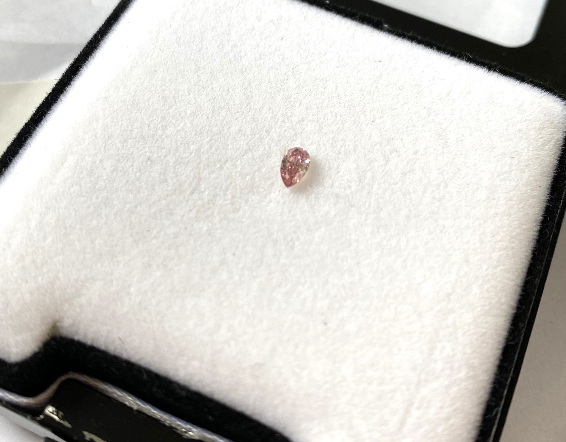 CERTIFED ARGYLE Pear Diamond 0.15ct 5P Si2