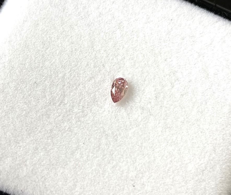 CERTIFED ARGYLE Pear Diamond 0.15ct 5P Si2