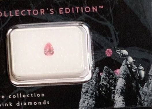 ORIGIN ARGYLE Pear Diamond 0.26ct Pink SI2