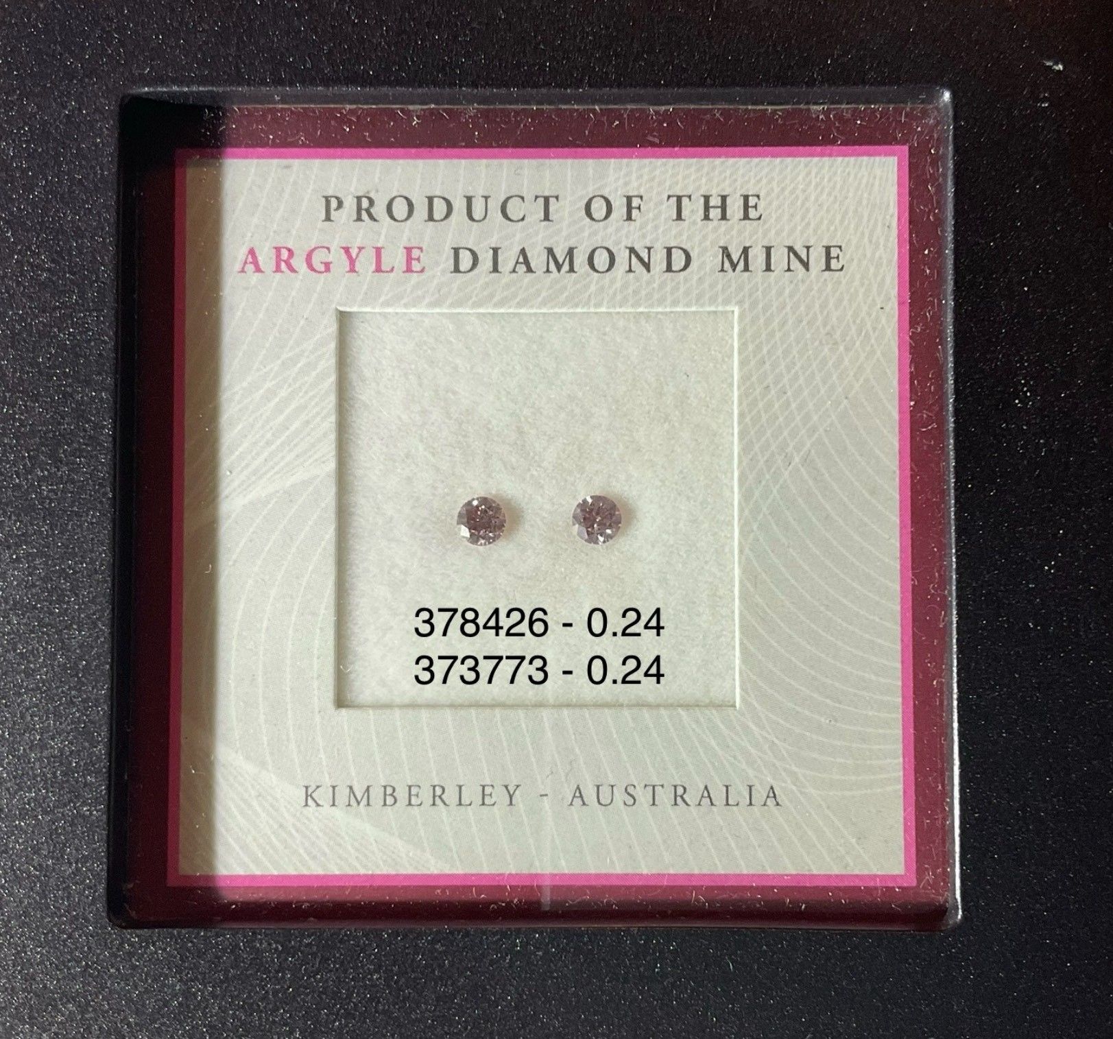 CERTIFIED ARGYLE Round Diamond 0.24ct 6P SI2 378426