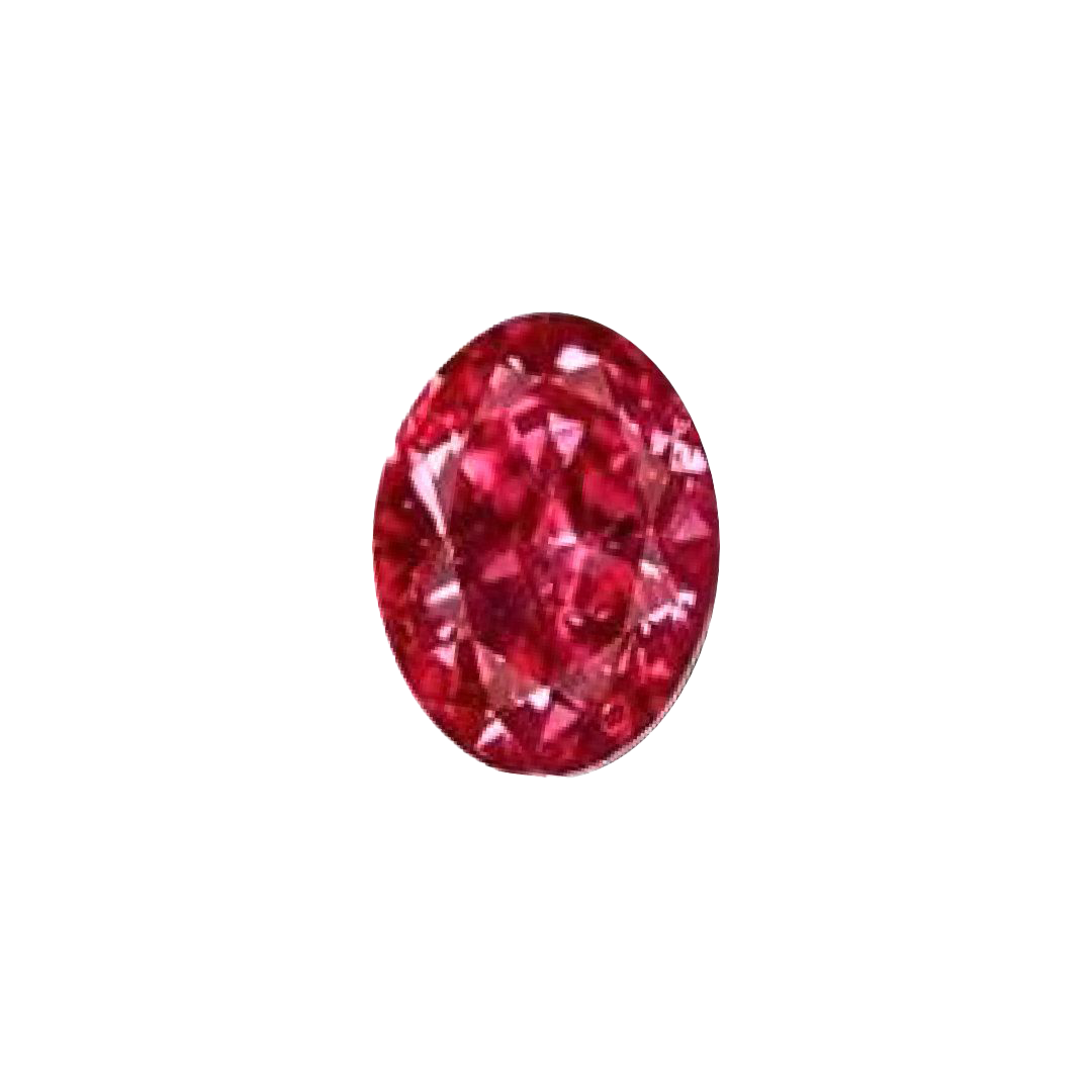 CERTIED ARGYLE Oval Diamond 0.34ct RED VS2 TENDER LOT 4