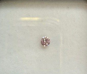 CERTIFIED ARGYLE Round Diamond 0.16ct 6P SI2