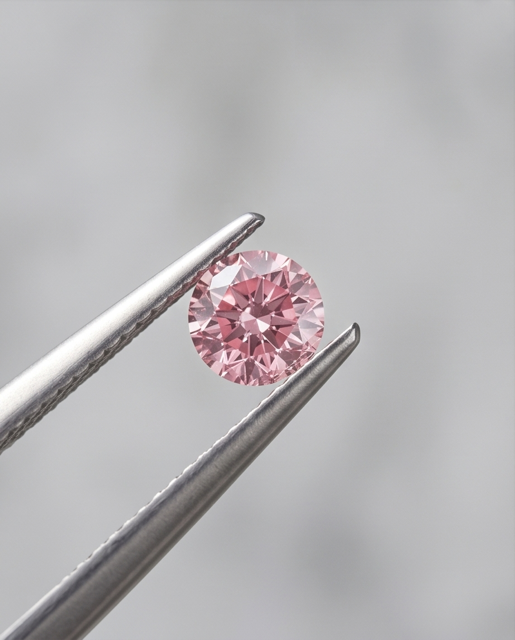 CERETIFIED ARGYLE Round Diamond 0.10ct 5PP SI2