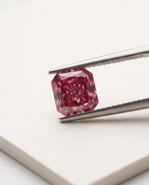 CERTIFIED ARGYLE Radiant Diamond 0.54ct 4PP P2