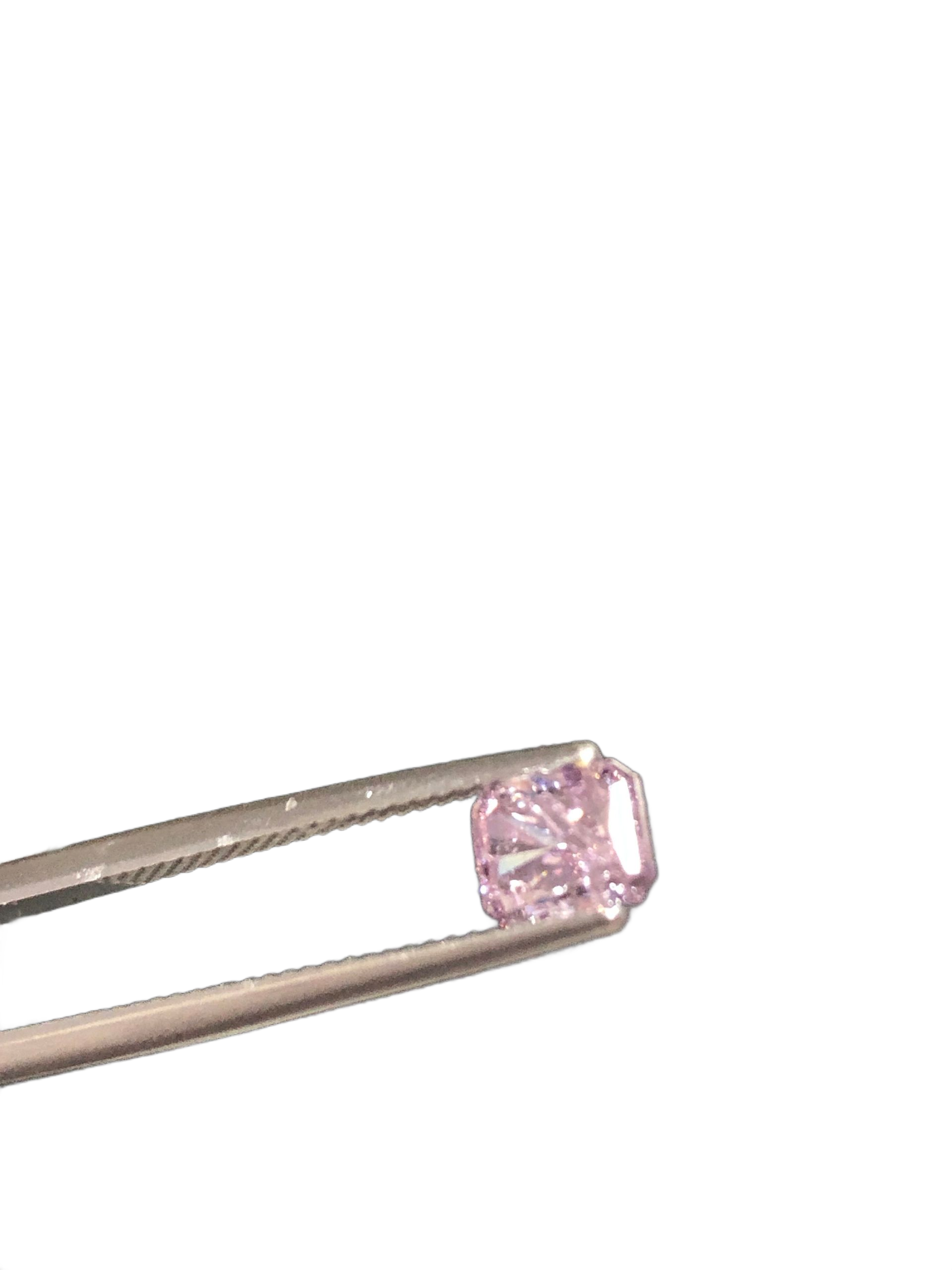 CERTIFIED ARGYLE Radiant Diamond 1.19ct 5PR P1