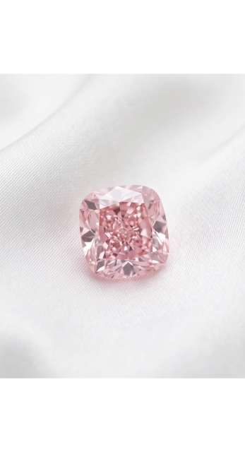 CERTIFIED ARGYLE Cushion Diamond 0.38ct 6P SI1