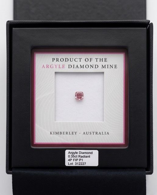 CERTIFIED ARGYLE Radiant Diamond 0.35ct 4P P1 Argyle: 312227