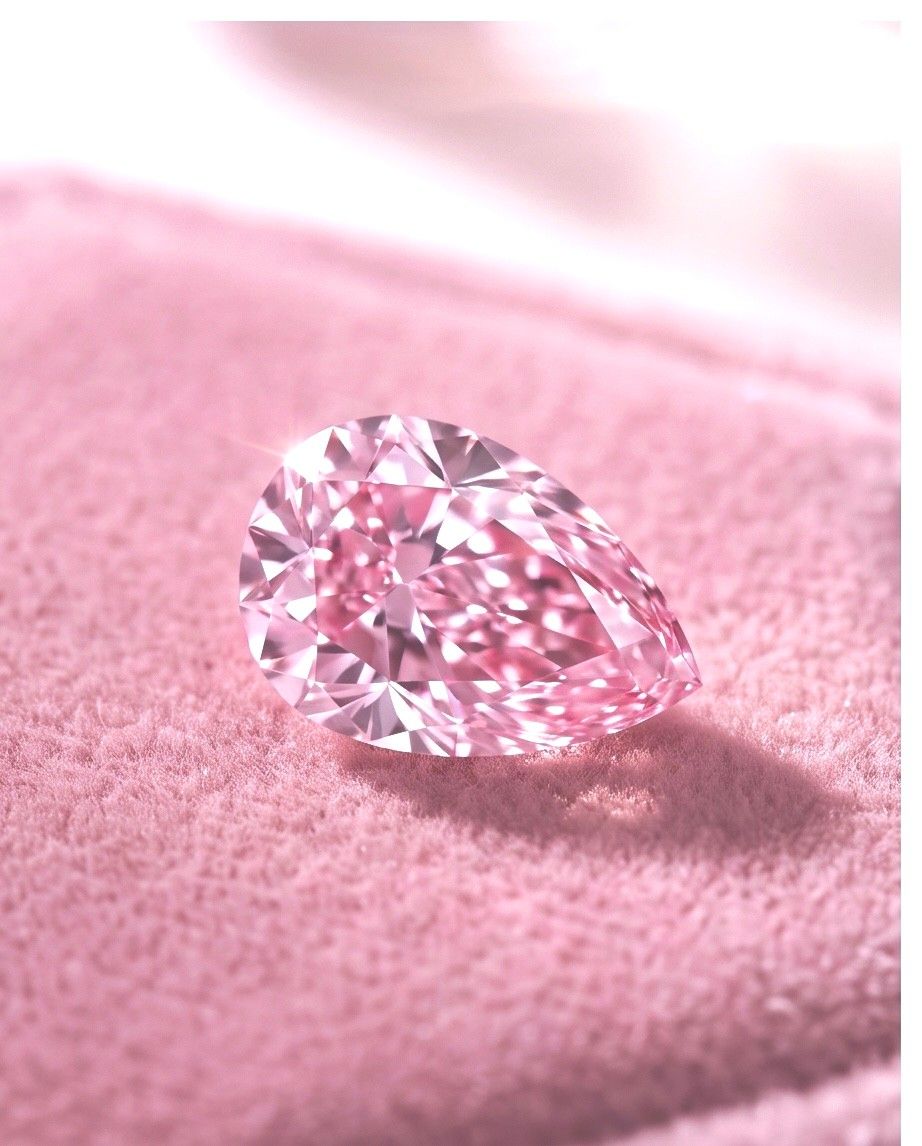 CERTIFIED ARGYLE Pear Diamond 0.19ct 4P SI2/SI1