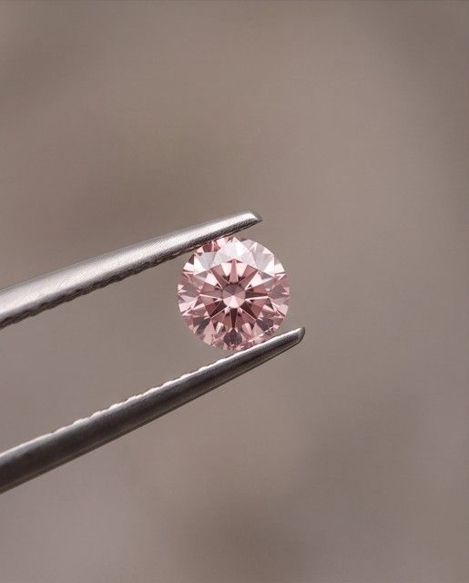 CERTIFIED ARGYLE Round Diamond 0.09ct 5PP SIAV 402974