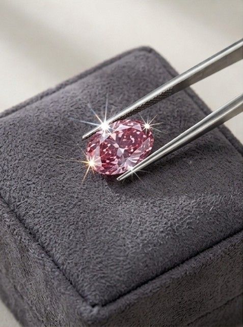 CERTIFIED ARGYLE Oval Diamond 0.16ct 3PP SI1