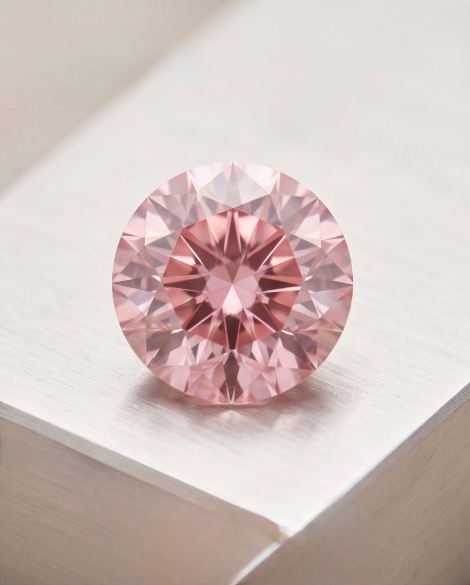 CERTIFIED ARGYLE Round Diamond 0.14ct 6P SIAV