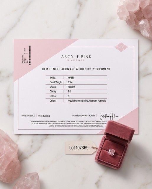 CERTIFIED ARGYLE Radiant Diamond 0.16ct 2P SI2
