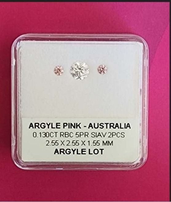 ORIGIN ARGYLE Round Diamonds 2 = 0.13ct 5PR SIAV
