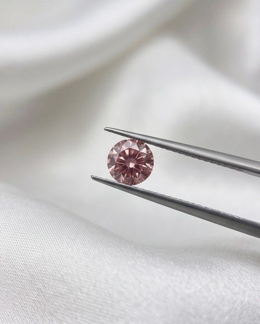 CERTIFIED ARGYLE Round Diamond 0.15ct 5PR VS1