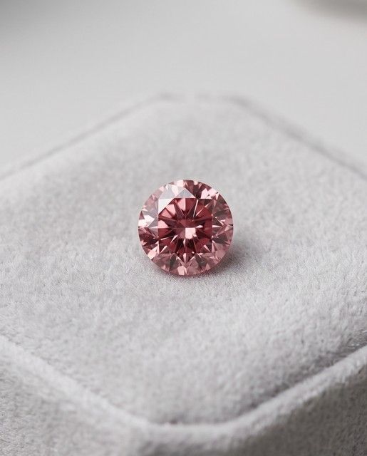CERTIFIED ARGYLE Round Diamond 0.16ct 2PP SI2