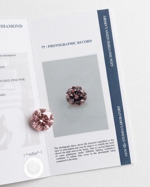 ORIGIN ARGYLE Round Diamond 0.13ct Pink SI2