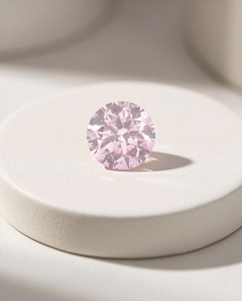 CERTIFIED ARGYLE Round Diamond 0.19ct 7PP VS1