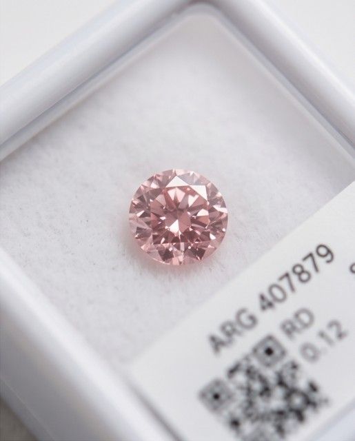 CERTIFIED ARGYLE Round Diamond 0.12ct 5PP SIAV Argyle ID : 407879