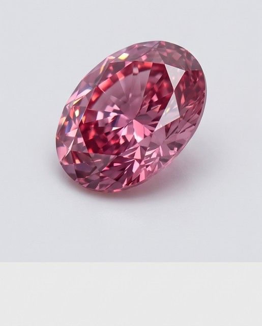 CERTIFIED ARGYLE Oval Diamond 0.20ct 2PP P1
