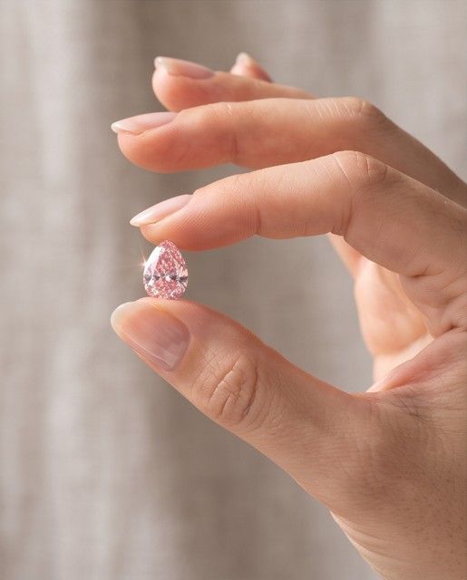ORIGIN ARGYLE Pear Diamond 0.15ct Pink SI1