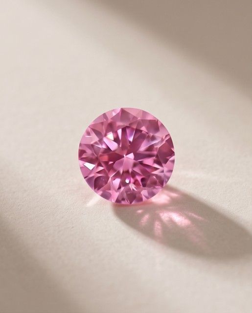CERTIFIED ARGYLE Round Diamond 0.08ct 4P FIP VS2