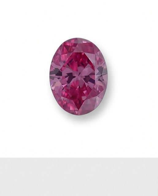 CERTIFIED ARGYLE Oval Diamond 0.20ct 2PP P1